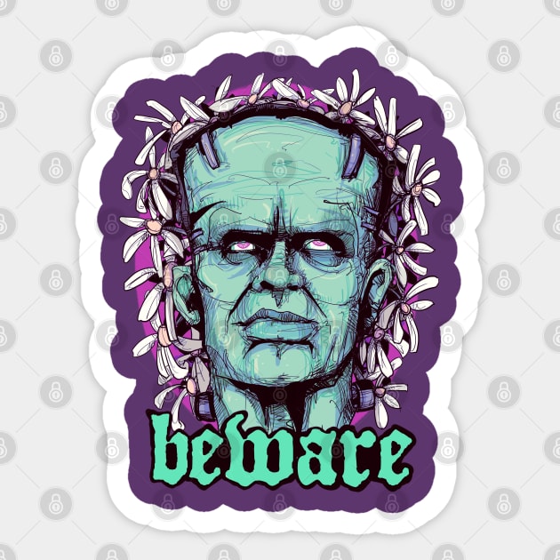 Beware Sticker by LVBart